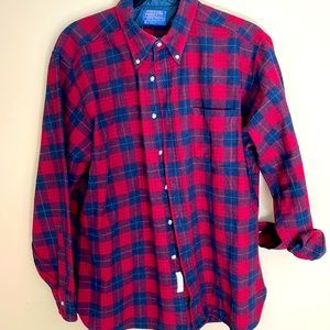 Vintage robinson tartan plaid pendleton shirt xl guc